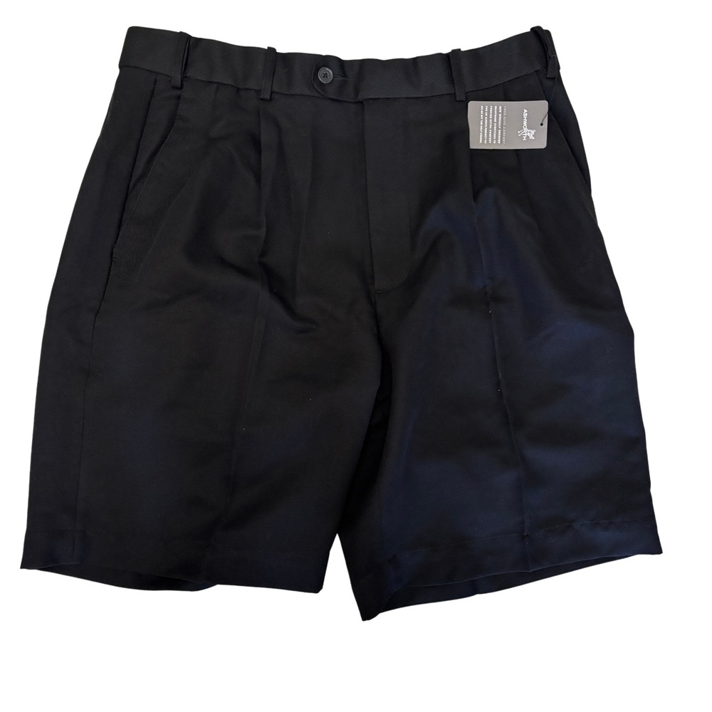 NWT Ashworth Men's Black Golf Shorts Size 34